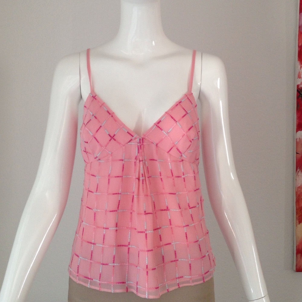 Tocca pink cami embroidery blouse